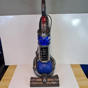 DYSON DC24 BAGLESS UPRIGHT VACUUM CLEANER- FULLY WORKING BLUE - Picture 1 of 18
