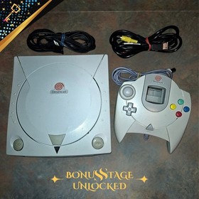 Sega Dreamcast Console &ndash; Tested &ndash; Includes Controller & All Cables &ndash; Works Great