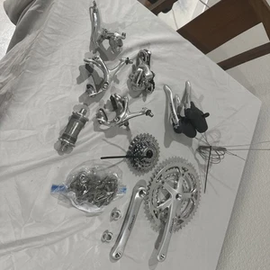 Campagnolo Centaur Silver 9 Speed Triple Groupset 170mm Crankset 3x9 Shifters - Picture 1 of 10