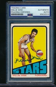 1972-73 Topps ABA #185 Willie Wise signed auto autograph PSA/DNA tough signer - Picture 1 of 2