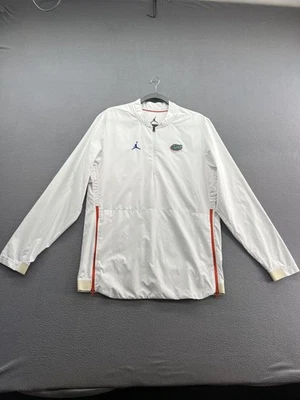 Florida Gators Jacket Mens Medium White NCAA Football Quarter Zip Nike - Image 1 of 4