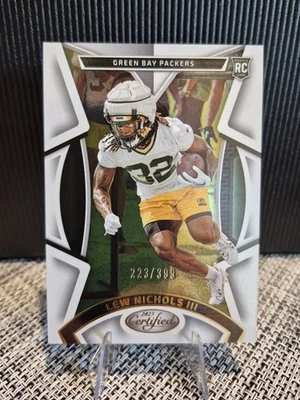 2023 Certified Lew Nichols III #134 Mirror /399 (RC) Green Bay Packers  - Image 1 of 4
