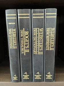 Webster's II Dictionary Thesaurus Desk Set New Riverside Quotations Reference - Picture 1 of 9
