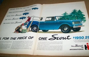 1962 IH International SCOUT large-mag 2 page car truck ad-going camping w '62 $ - Picture 1 of 1