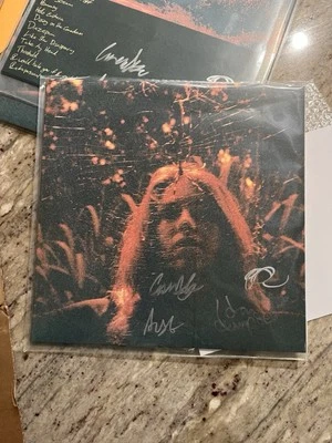 Turnover Peripheral Vision LP Clear Orange Autograph Signed Austin Getz Eric - Image 1 of 4