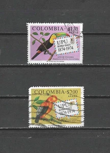 COLOMBIA , 1974 ,  CENTENARY UPU , SET OF 2  STAMPS , PERF ,  USED - Picture 1 of 1