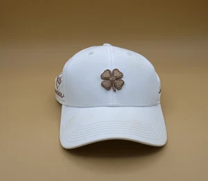 Cappello Berretto Elastico Regolabile Nero Trifoglio LIVE LUCKY TOP GOLF Bianco - Foto 1 di 6