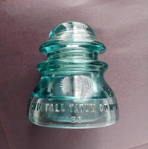 Collectible Vintage Blue Glass Electric Insulators - Whitehall Tatum - Picture 1 of 10