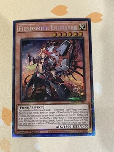Grabador YuGiOh, Fiendsmith, RA04-EN049, raro para coleccionistas, 1ª edición, casi nuevo - Imagen 1 de 1