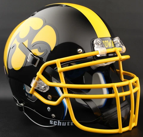 *CUSTOM* IOWA HAWKEYES NCAA Schutt XP Authentic GAMEDAY Football Helmet Cover