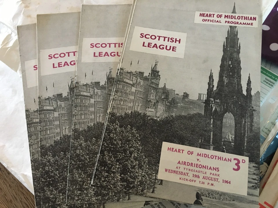 HEARTS HOME programmes 1950s and 1960s choose from list - Image 1 of 1