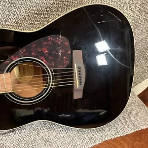 Yamaha FX335C Dreadnought Chitarra acustica-elettrica - Nero - Foto 1 di 19