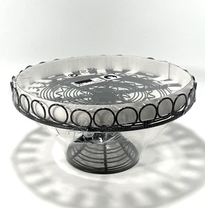 IKEA VINTER 2021 Serving Stand Platter Handmade Black 10 " New - Picture 1 of 9