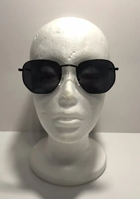 Modern Geometric Hexagonal Polarized Black Men Lens/Black Frame HTMS - Image 1 of 4