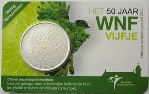Netherlands 5 Euro 2011 50 Years WWF BU - Picture 1 of 2