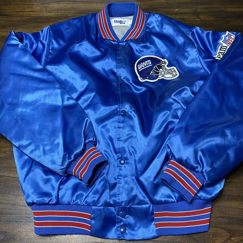 Vintage Chalk line New York Giants Satin Jacket Large EUC 90s Cover