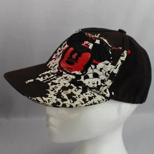 Gorra de bola negra cara roja de Mickey Mouse ajustada para jóvenes parques de Disney 100 % algodón - Imagen 1 de 12
