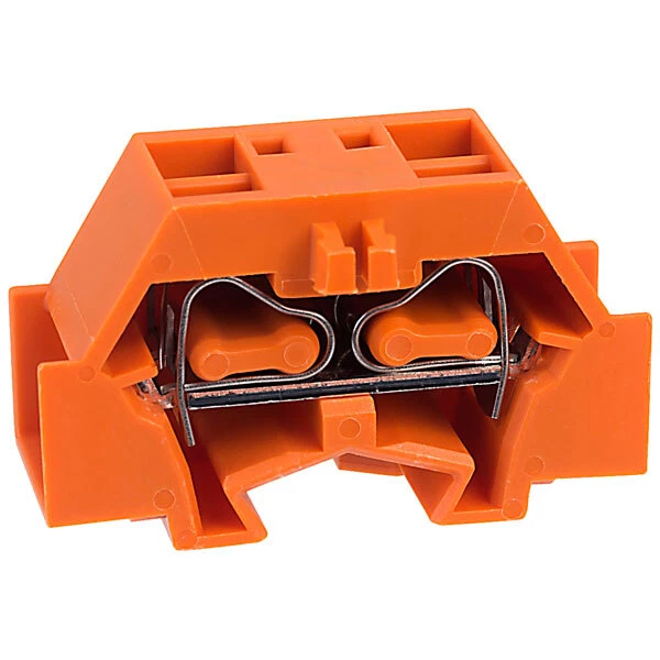 WAGO 261-336 4 Conductor Fixing Flanges Terminal Block Orange - Image 1 of 1