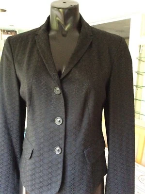 Piazza Sempione Italian Black Ladies jacket size 12 as sold at the Outnet - Image 1 of 4