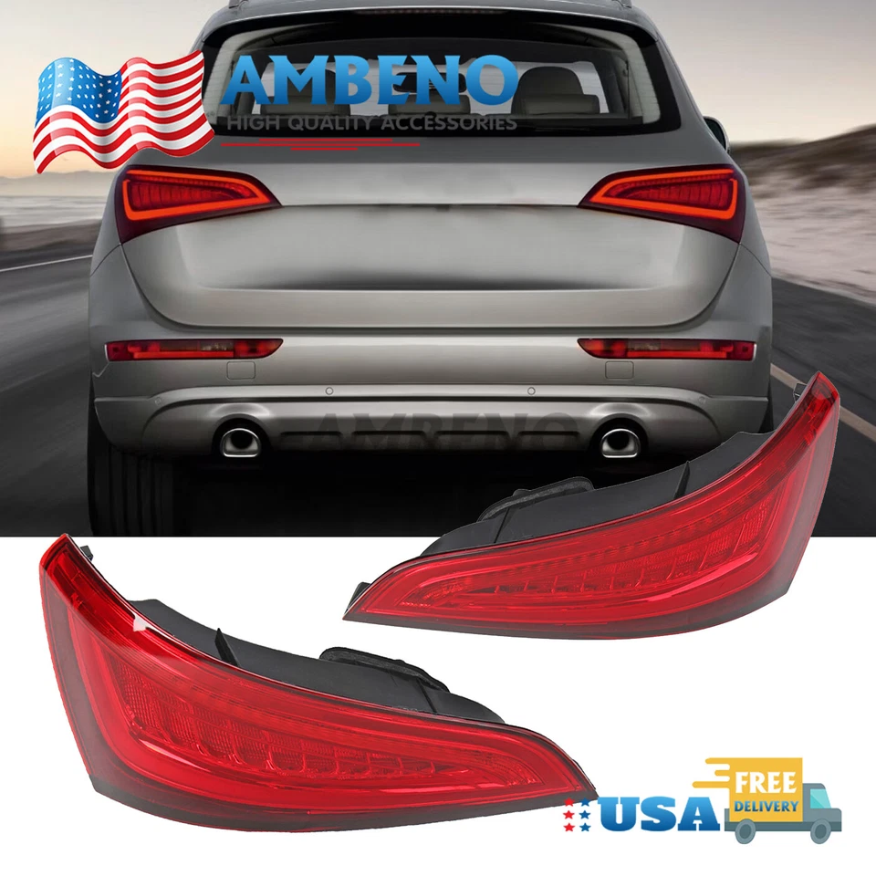 Left Right Side LED Tail Light Assembly For 2013-2017 Audi Q5 2014-2017 SQ5 Foto 1 de 4