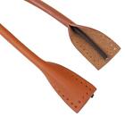 2Pcs/Set Leather Bag Straps Handle For DIY Hand Accessories Kit Thread Brown