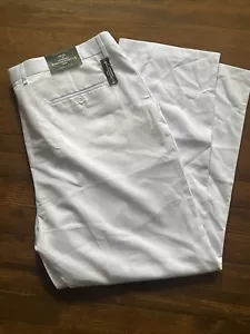 MEN'S WHITE PLEATED DRESS PANTS SLACKS TROUSERS WHITE NWT - Picture 1 of 7