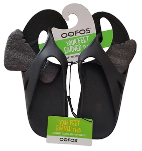 Nuevo Oofos Ooriginal Calzado de Recuperación Sandalias Para Mujer Talla 9 Para Hombre Talla 7 Negro - Imagen 1 de 8