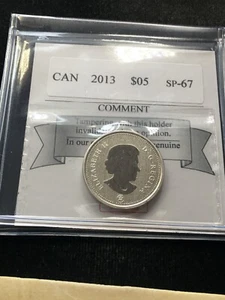 2013  Coin Mart Graded, Canadian Five Cent, **SP-67**  - Imagen 1 de 8