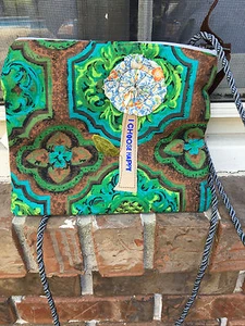 Handbag/Purse-HANDMADE IN ALABAMA-UNIQUE-/Fabric Mixture-Small - Picture 1 of 3