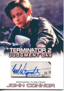 Terminator 2 CUSTOM MADE Auto Trading Card 1 of 1 Edward Furlong "John Connor" - Picture 1 of 2