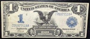1899 Black Eagle $1 Silver Certificate Bright Mid Grade VF/XF Fr. 234 - Picture 1 of 2
