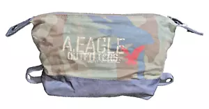 AMERICAN EAGLE OUTFITTERS CANVAS TOILETRY BAG DOPP KIT OVERNIGHT CAMO NEW RARE - Picture 1 of 6