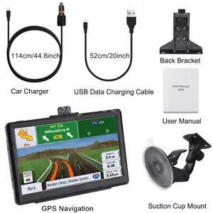 5/7 inch TFT Car GPS Navigation Voice Guidance Speed Camera Warning For Truck - Bild 1 von 9