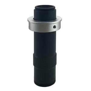 100X Zoom Lens for Microscope Camera Optical Video C Mount 40mm Ring Adapter - Picture 1 of 12