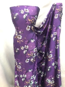 Tela artesanal de vestido multicolor satinado suave de diseñador - Imagen 1 de 7