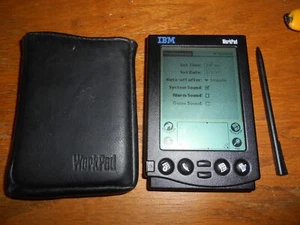 RARE IBM WorkPad Gen 1 8602-10U PDA avec étui testé USA MADE - Photo 1 sur 10