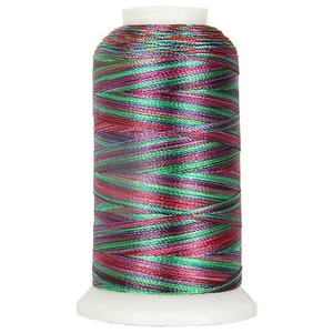 VARIEGATED POLYESTER EMBROIDERY THREAD 1000M SPOOLS 25 COLORS 40 WT - THREADART - Picture 1 of 32