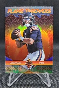 2022 Panini Phoenix Flame Throwers Justin Fields Chicago Bears #FT-24 - Picture 1 of 2