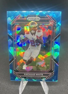 2022 Prizm Rachaad White Rookie Blue Ice /99 Tampa Bay Buccaneers #343 - Picture 1 of 3