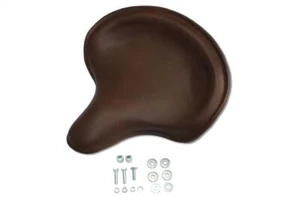 New Corbin Vintage Style Brown Solo Seat for Harley - Picture 1 of 2