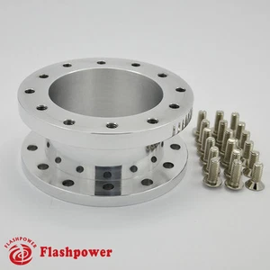 1.5" Steering Wheel Spacer Polished Aluminum for MOMO Isotta Sparco OMP - Picture 1 of 3