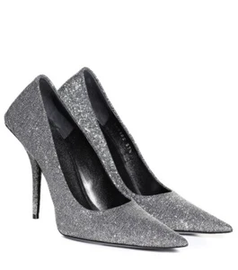 NIB Balenciaga Glittered Lurex Knife 80mm Pointed Toe Pumps 36EU/6US $695.00 - Picture 1 of 12