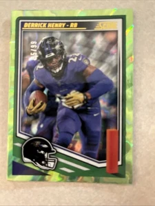 2025 Panini Score Football Green Electric Foil SP #204 Derrick Henry Ravens π - Picture 1 of 2
