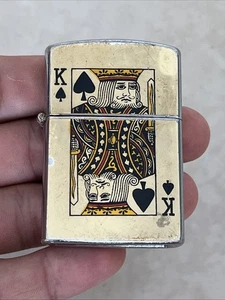 Vintage Penguin Flip-Top Lighter Far East Playing Card Co. Both Sides RARE - Picture 1 of 6