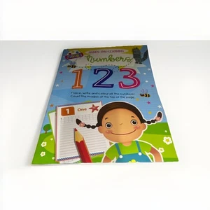 123 Ausmalen und Lernen Kinder Vorschule Aktivitätsbuch Alphabet Nachzeichnen Spaß - Bild 1 von 4
