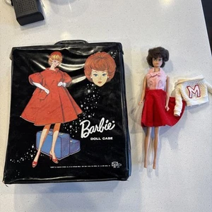 Midge & DOLL CARRIER CASE 1963 VINTAGE BARBIE BLack DOLL CASE - Picture 1 of 23
