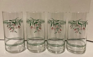 Vintage Corelle Corning Rosemarie 16 Unzen Gläser Tumbler 4er Set - Bild 1 von 5