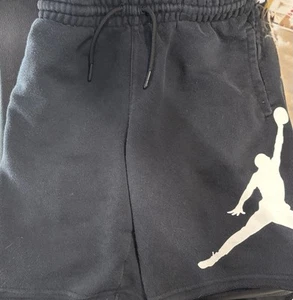 Jumpman Air Jordan Nike Shorts Boys Small 8-10YRS Black Pull On Athletic Logo - Picture 1 of 3
