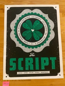 Aesthetic Apparatus - The Script 2010 Z100 Presents 19x25 Gig Poster Kunstdruck - Bild 1 von 8