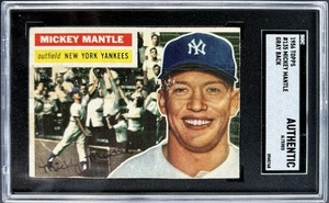 1956 Topps Mickey Mantle #135 New York Yankees HOF Great Appeal SGC AUTHENTIC - Bild 1 von 2